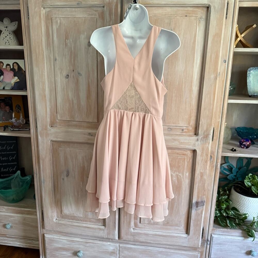 BCBGeneration Blush Pink Mini Dress NEW Women’s 10 - Picture 7 of 12